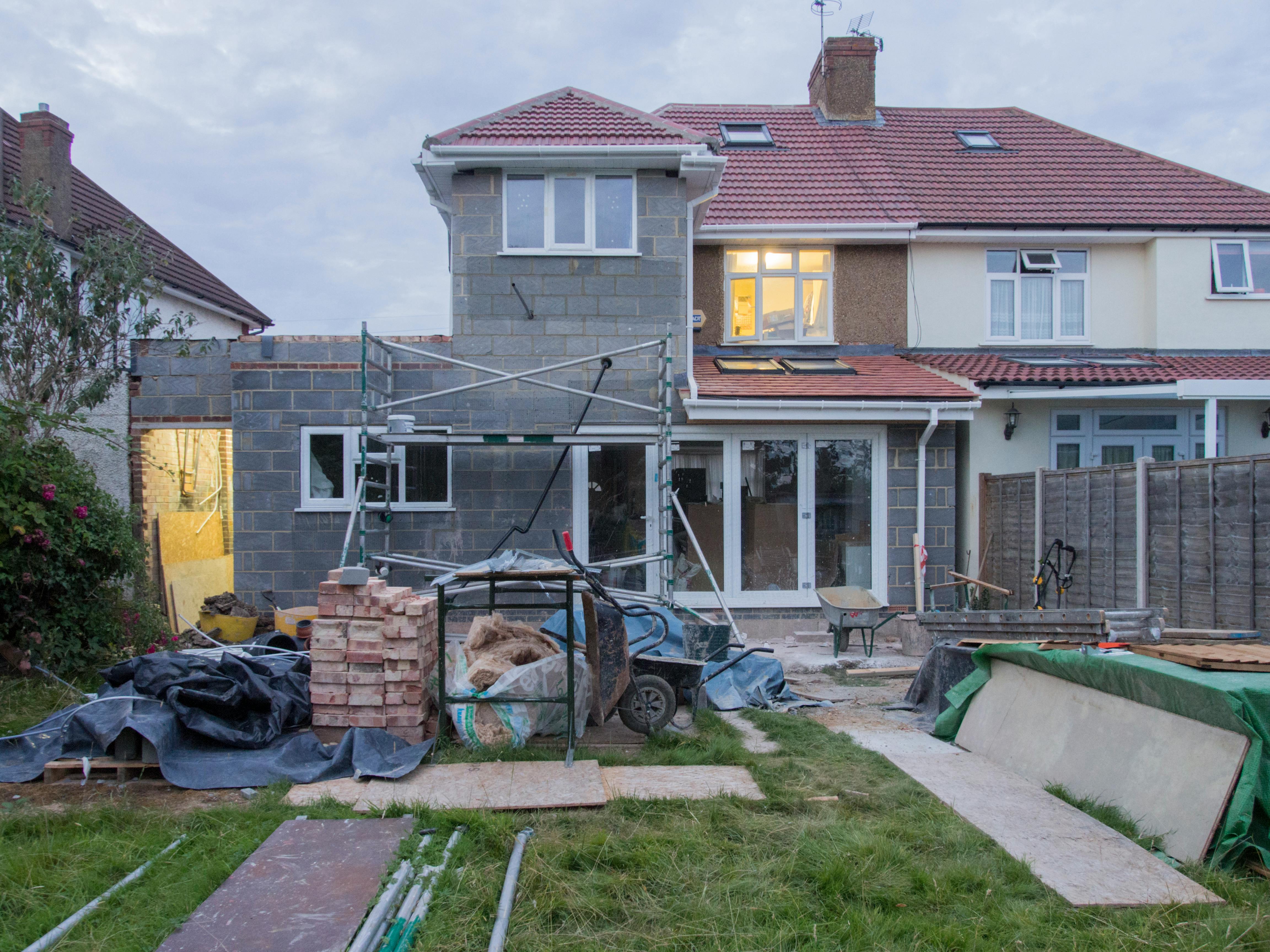 Residential remodeling and construction project